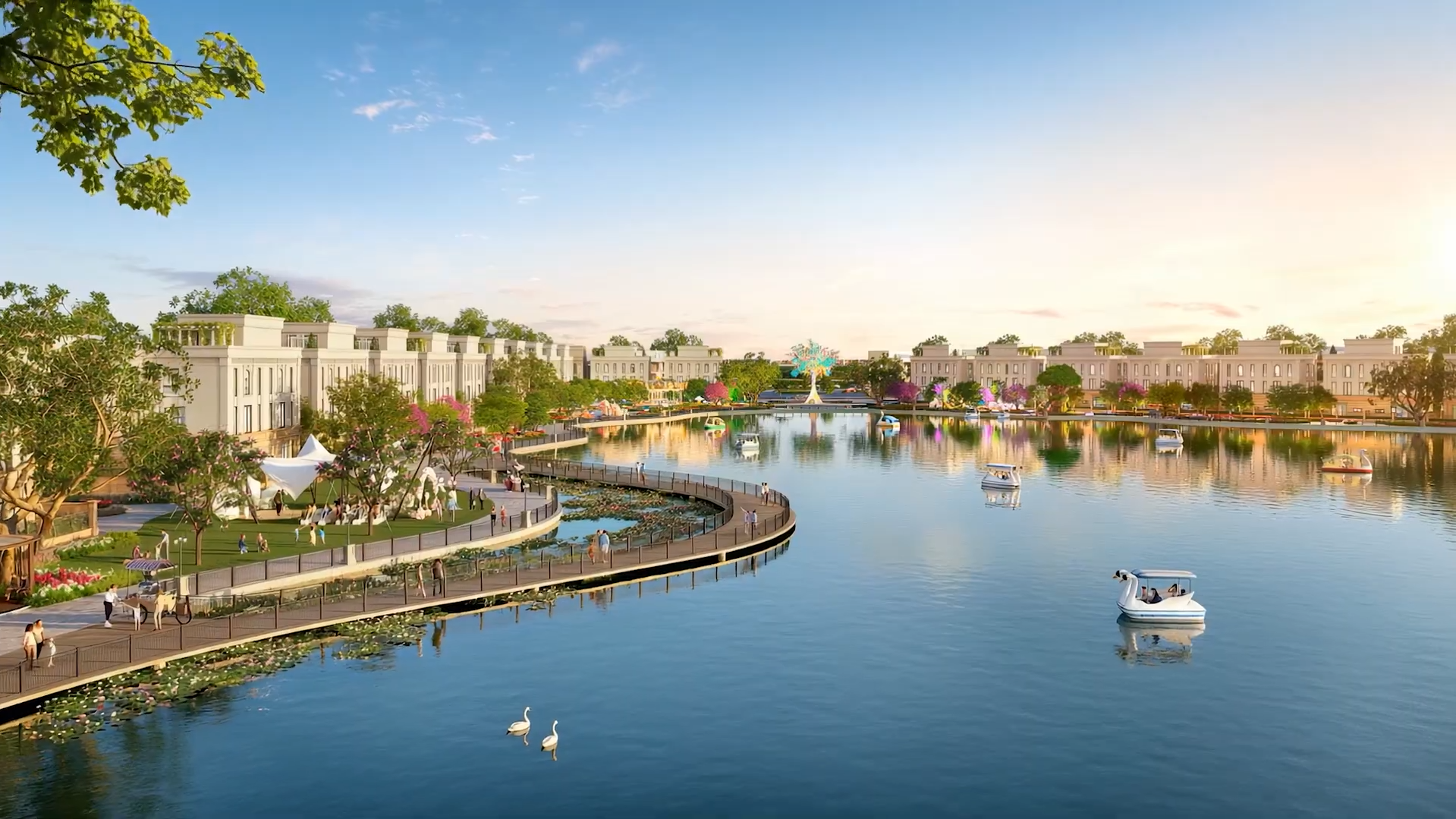 THE SWAN LAKE TRÁI TIM XANH GIỮA VINHOMES GREEN CITY